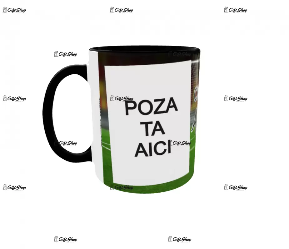 Cel mai bun antrenor, cana personalizata cu 2 poze si text, 330ml, model 3237