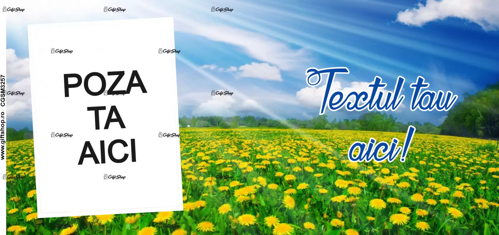Cana, personalizata cu poza si text, 330ml, model 3257
