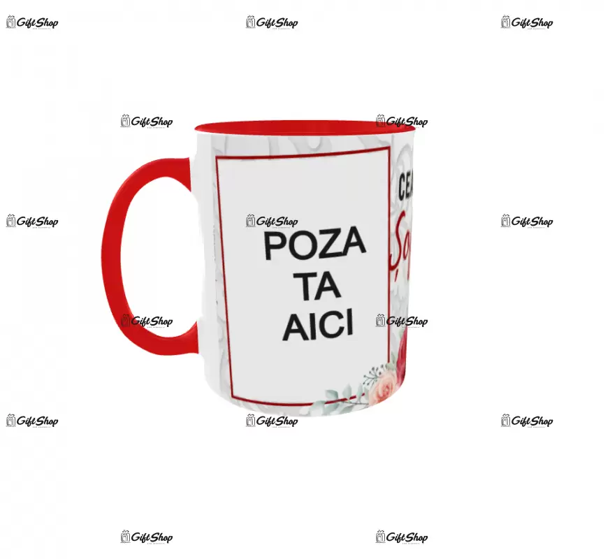 Pentru cea mai buna soferita, cana personalizata cu poza si text, 330ml, model 3264