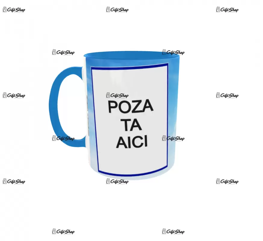 Aniversare fericita 50, cana personalizata cu poza si text, 330ml, model 3266