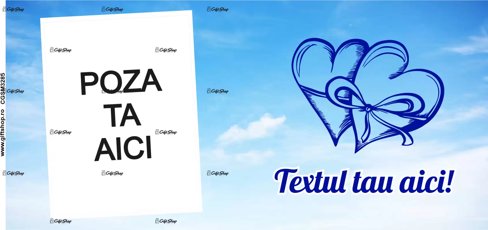 Cana, personalizata cu poza si text, 330ml, model 3285