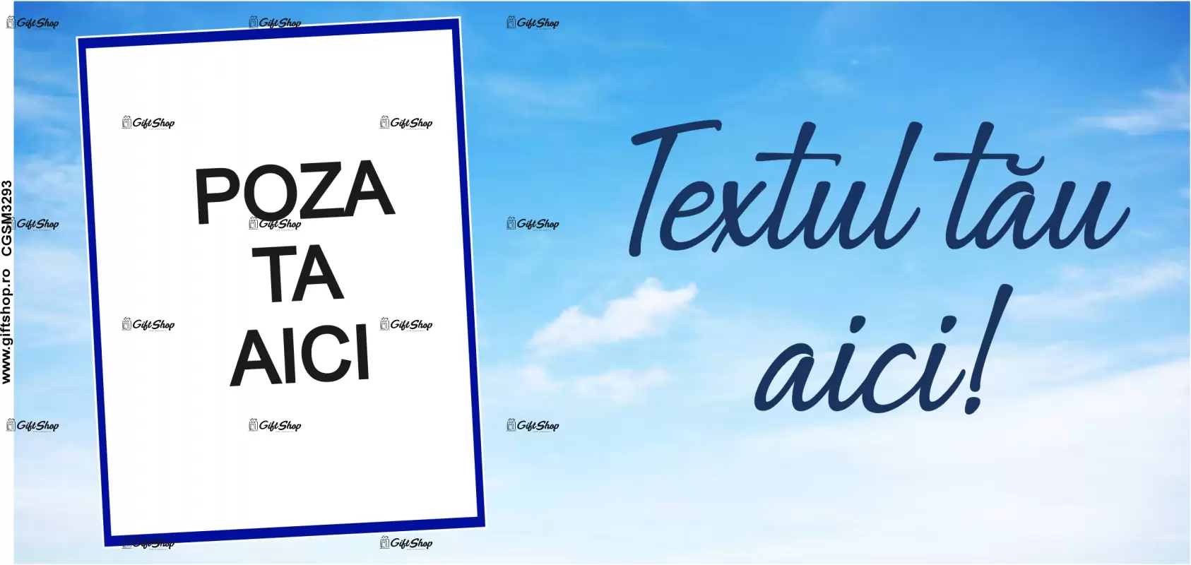 Cana, personalizata cu poza si text, 330ml, model 3293