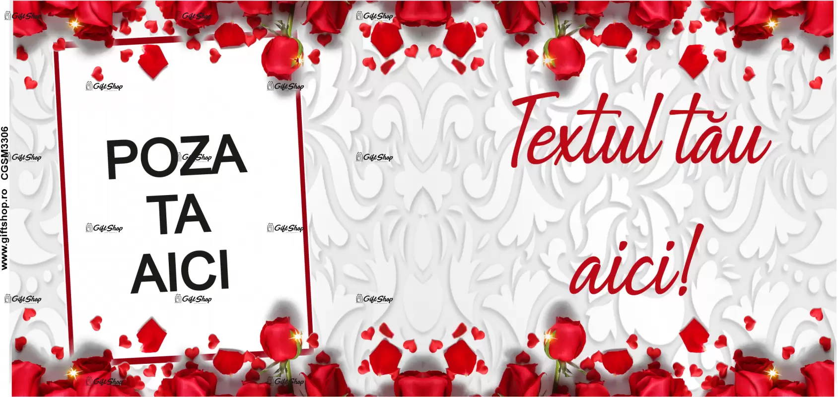 Cana, personalizata cu poza si text, 330ml, model 3306