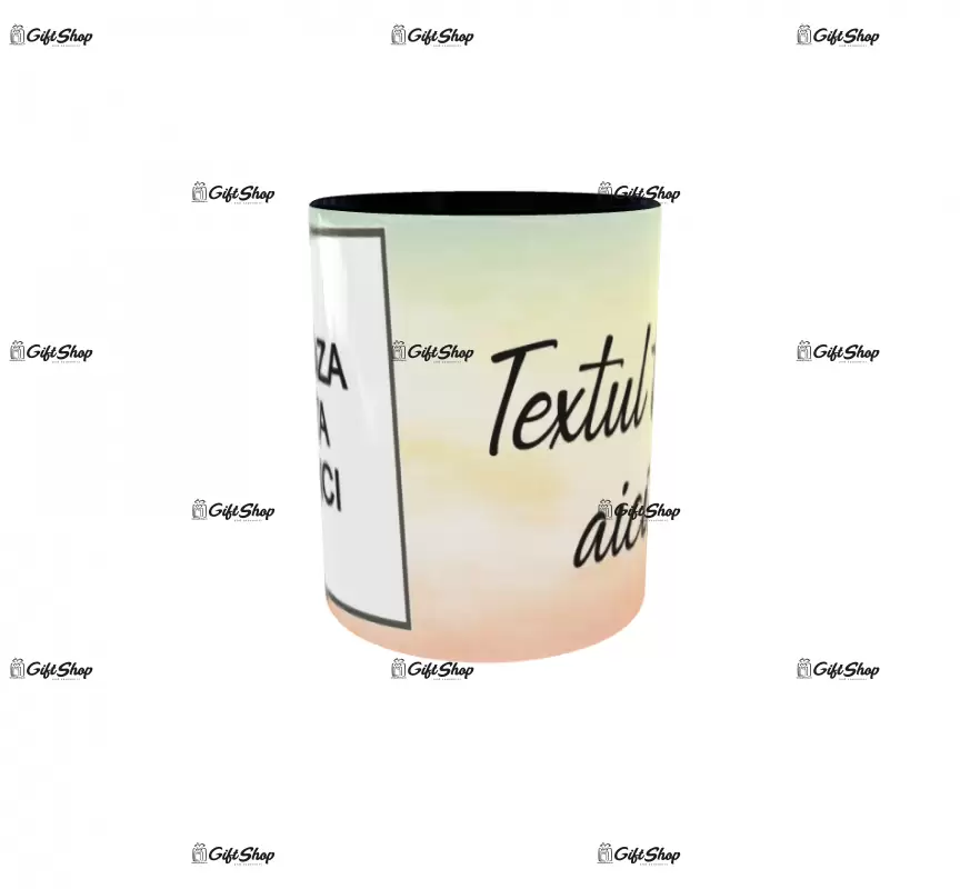 Cana, personalizata cu poza si text, 330ml, model 3308