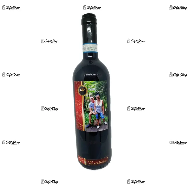 Eticheta autocolant model 5, vin rosu cabernet sauvignon, demisec, 750ml, 13.5% alcool