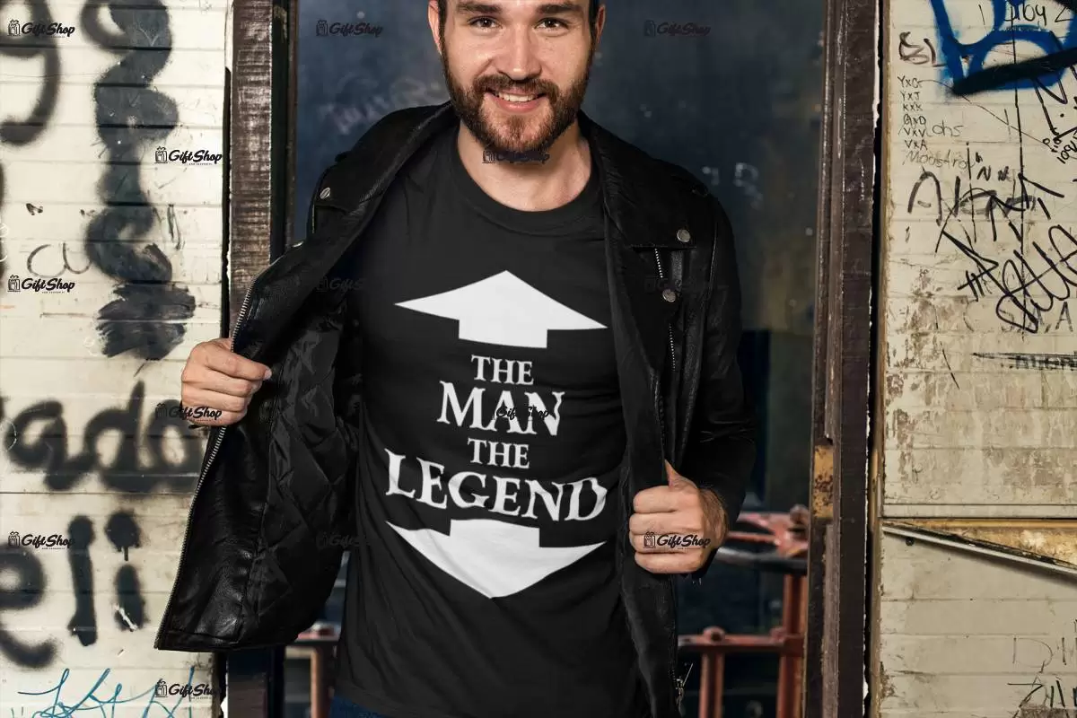 The man the legend, tricou cu mesaj