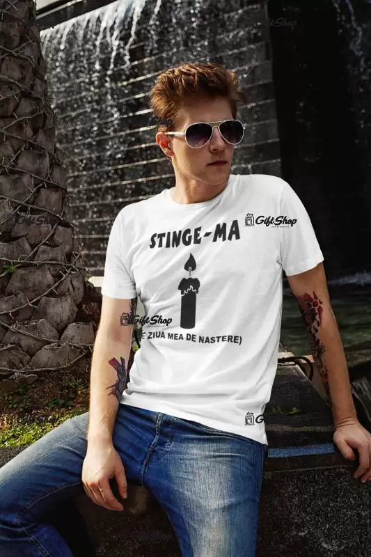 Stinge-ma ..., tricou cu mesaj