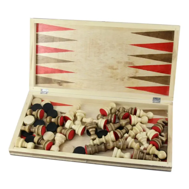 Joc sah cu table, din lemn d_1