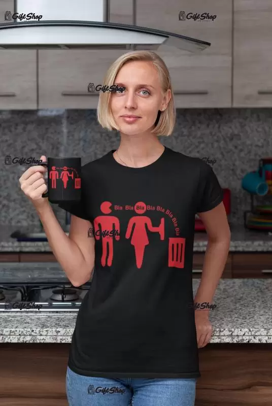 Bla bla bla..., tricou cu mesaj f