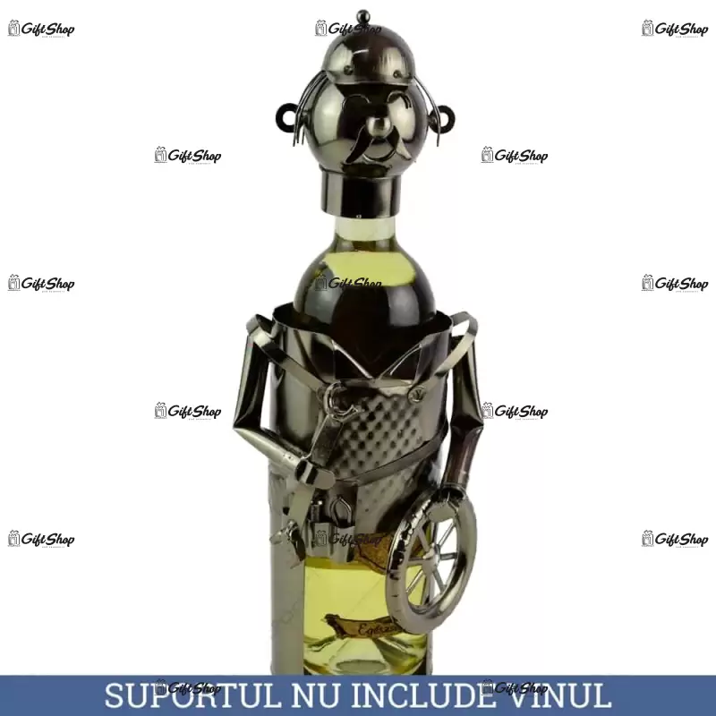 Mecanic, suport pentru vin realizat din metal