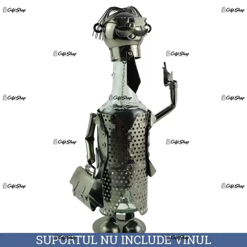 Afacerist, suport pentru vin realizat din metal
