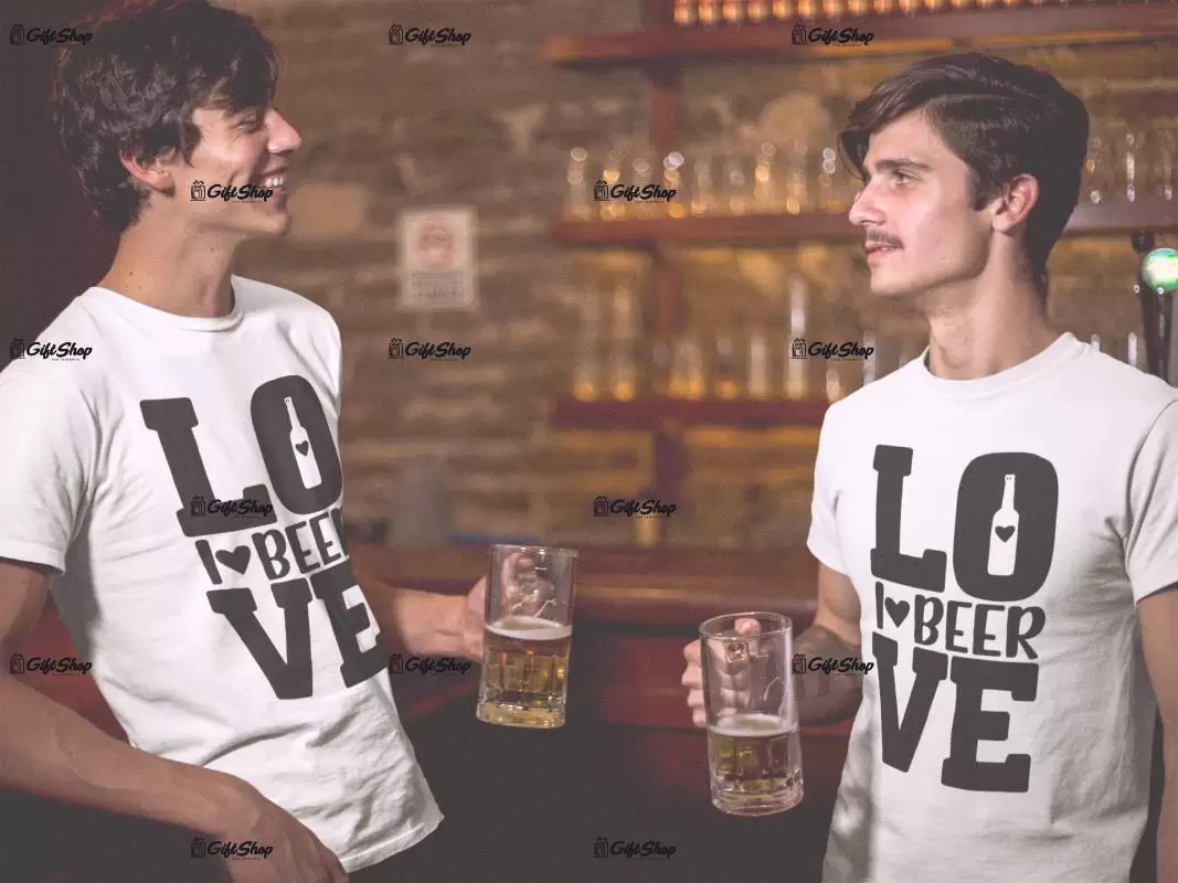 Love beer, tricou cu mesaj