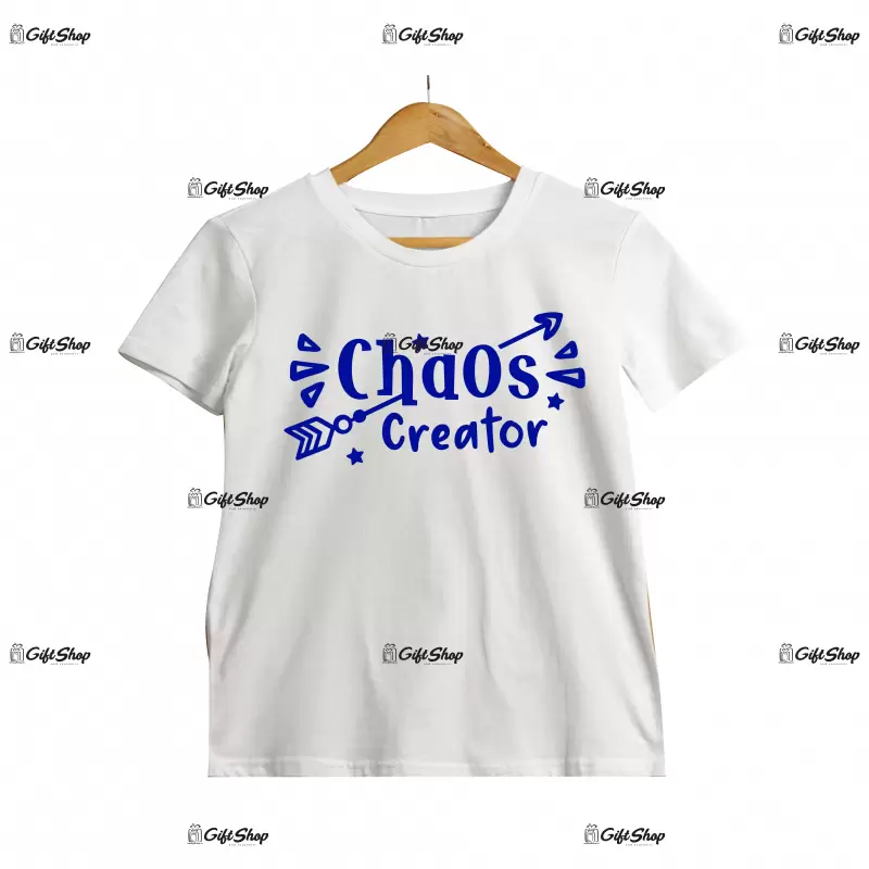 Chaos creator, tricou cu mesaj