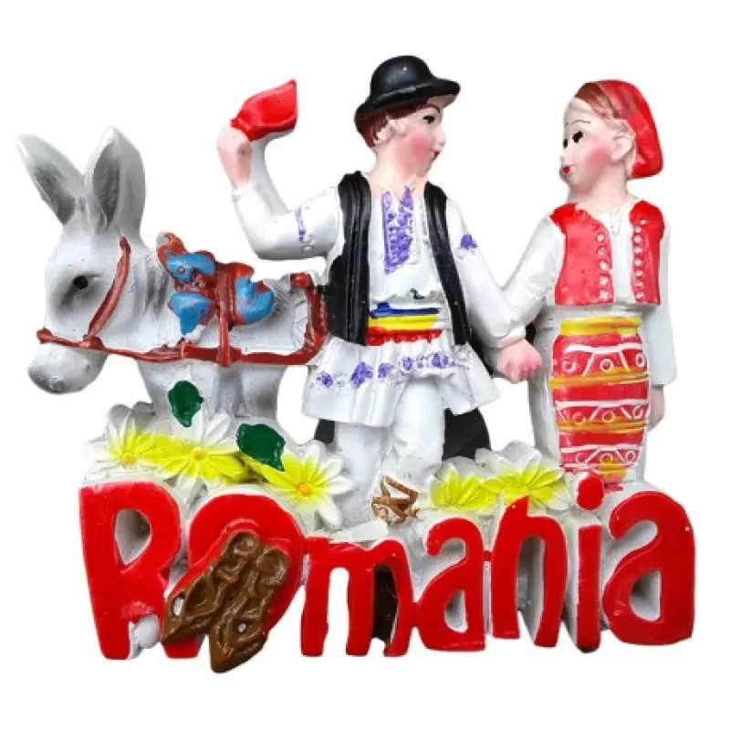 Tarani cu magarus, romania, magnet ceramica, model 786c