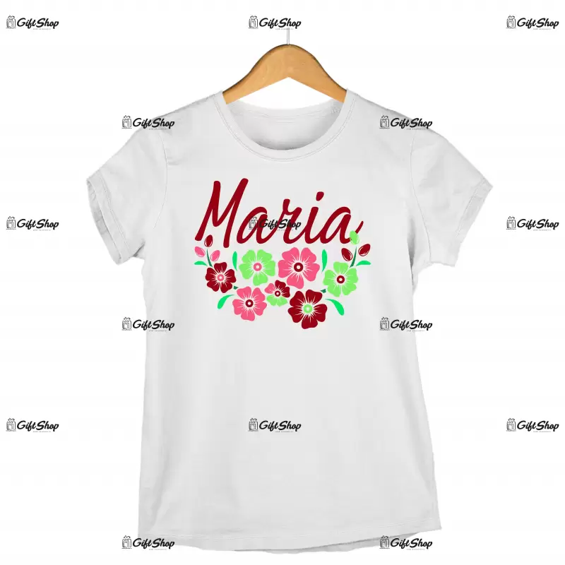 Maria , tricou cu mesaj - se poate schimba numele