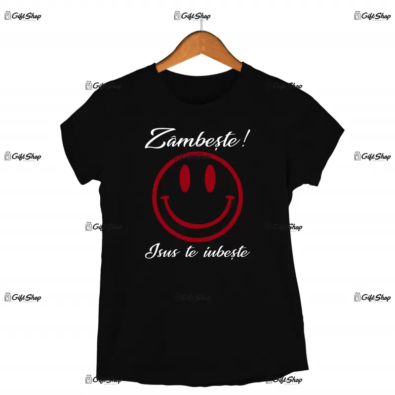 Zambeste! isus te iubeste , tricou cu mesaj..