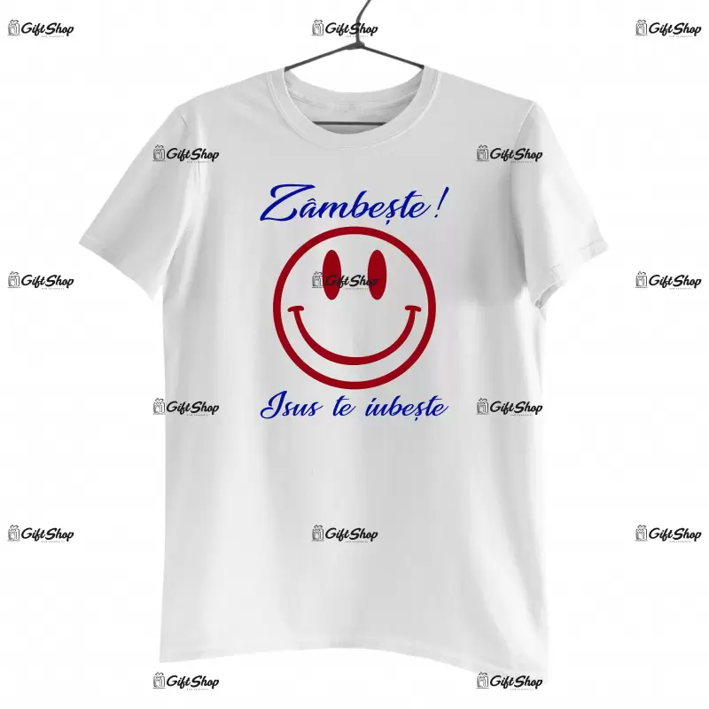 Zambeste! isus te iubeste , tricou cu mesaj..