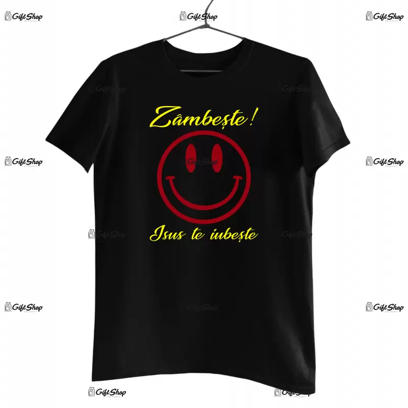 Zambeste! isus te iubeste , tricou cu mesaj..