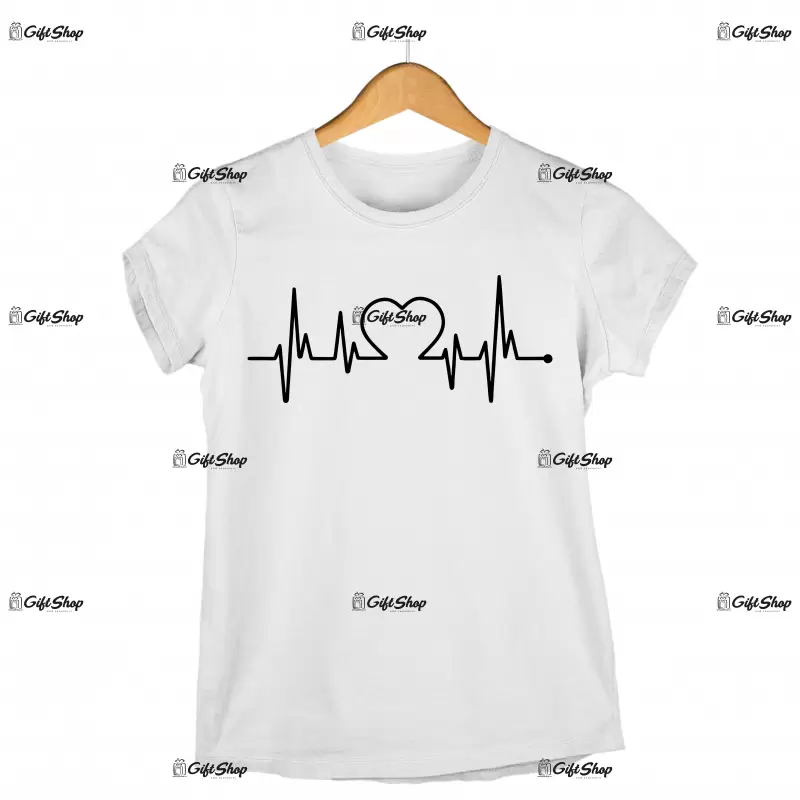 Heart beat , tricou cu mesaj