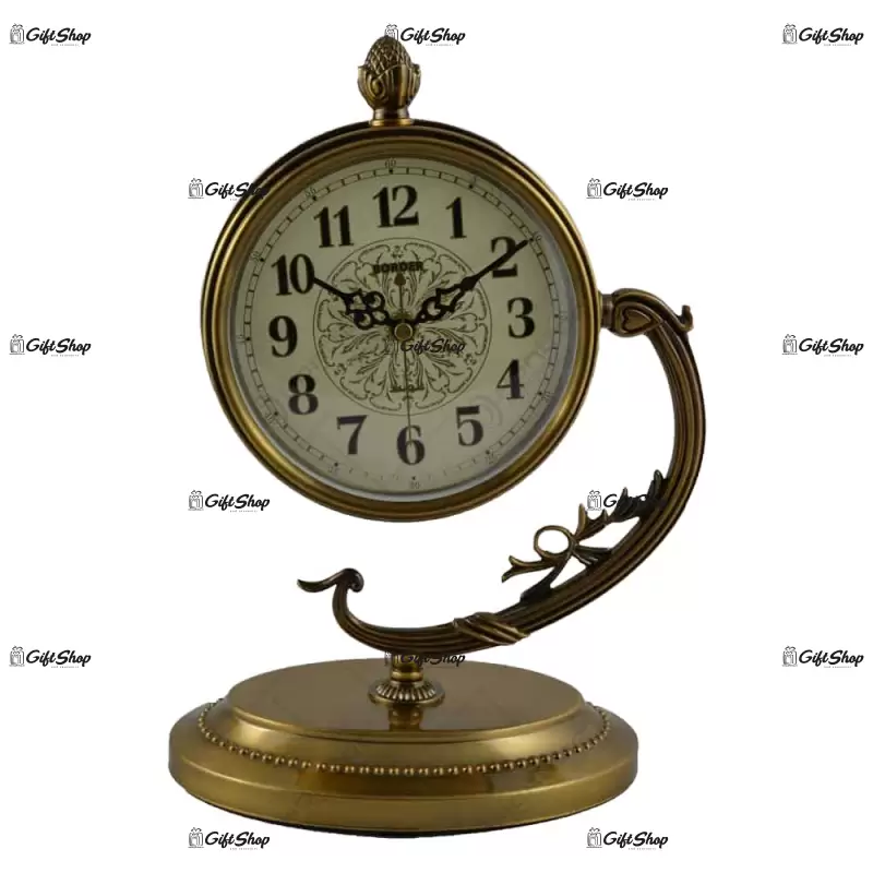 Ceas de masa auriu metal, design elegant c