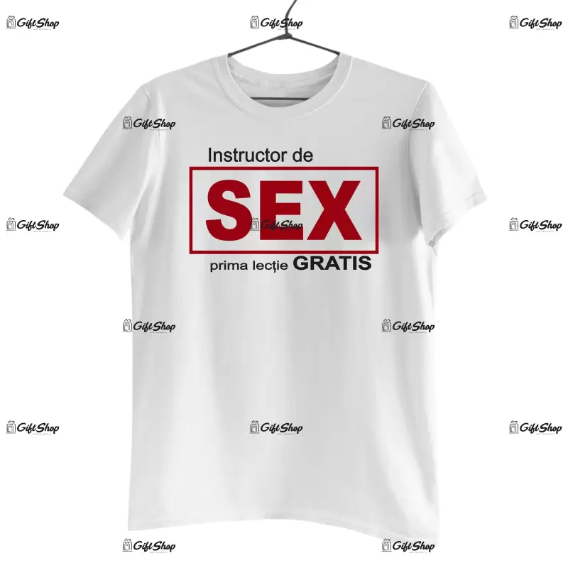 Instructor de sex, tricou cu mesaj