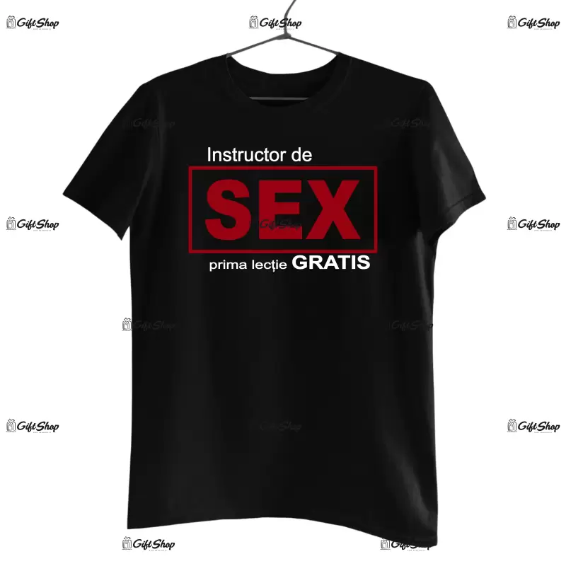 Instructor de sex, tricou cu mesaj