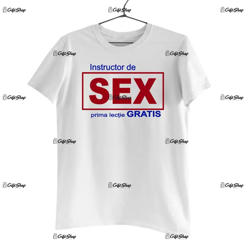 Instructor de sex, tricou cu mesaj