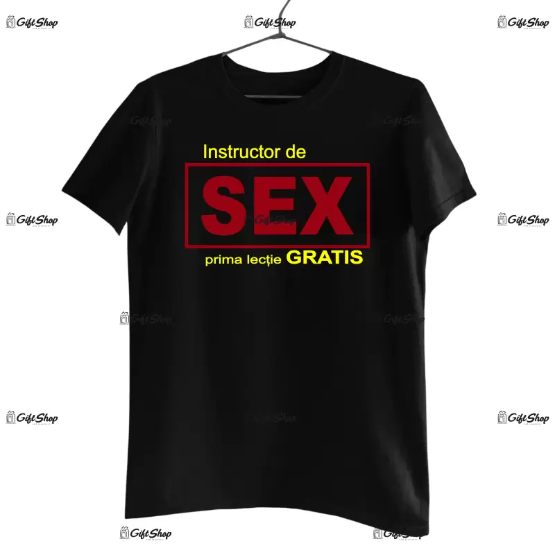 Instructor de sex, tricou cu mesaj