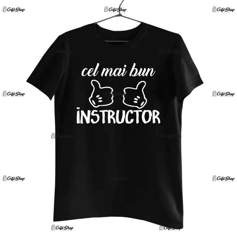 Cel mai bun instructor, tricou cu mesaj