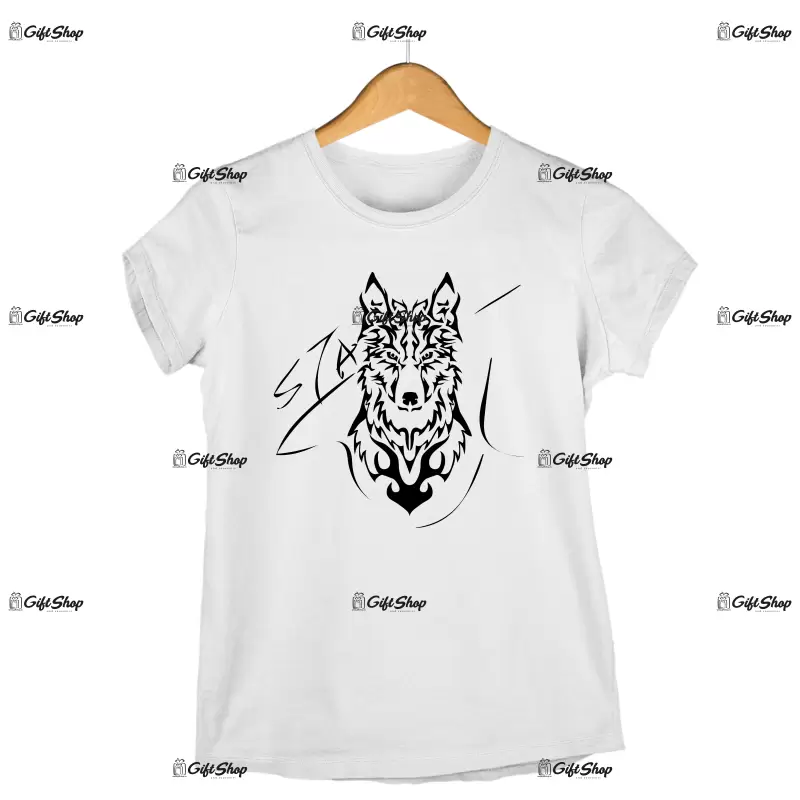 Wolf, tricou cu mesaj