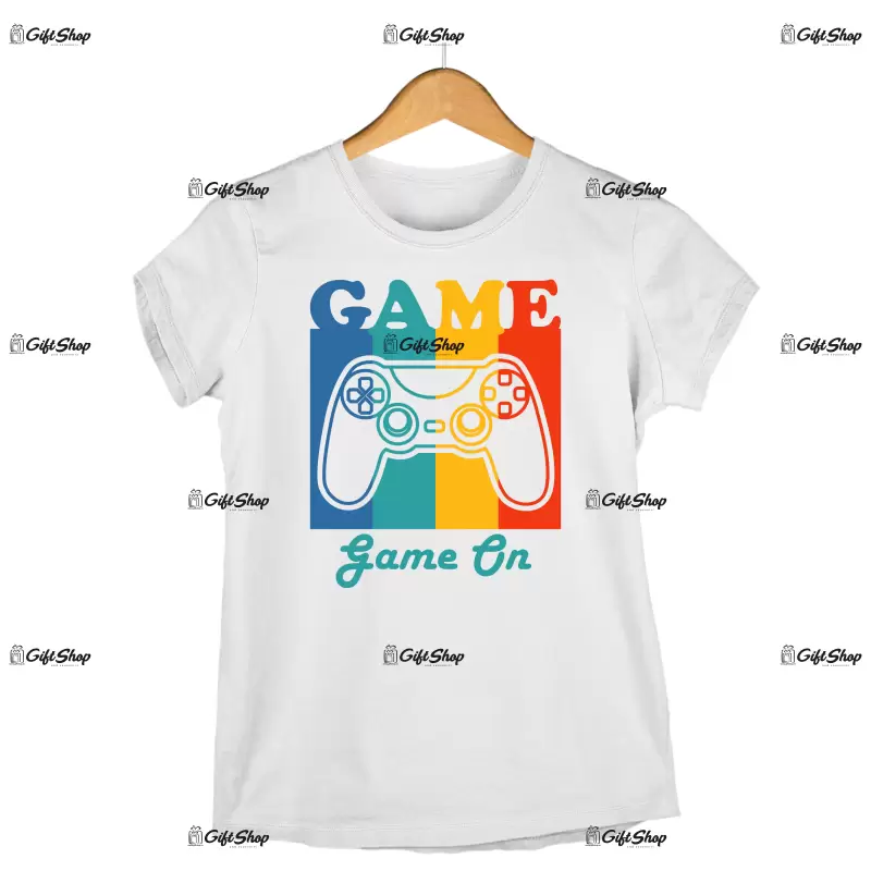 Game on, tricou cu mesaj