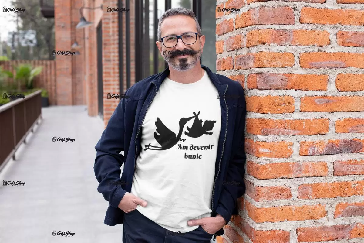 Am devenit bunic, tricou cu mesaj