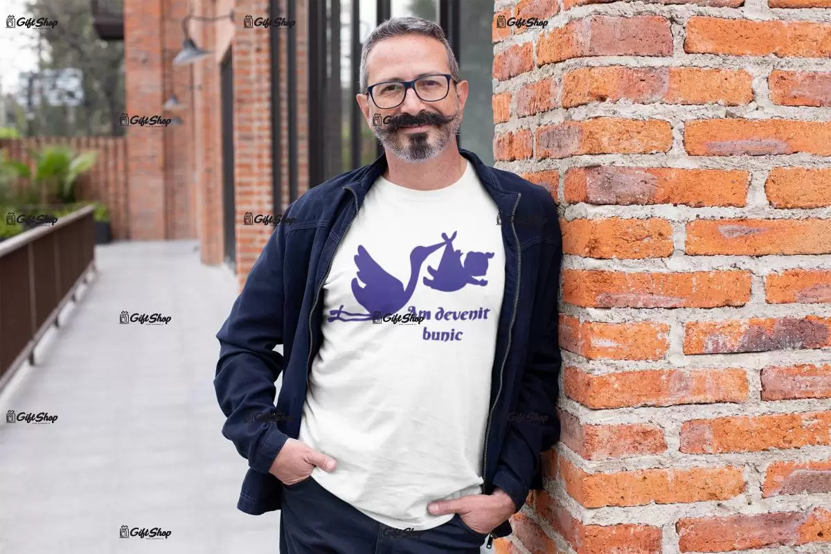 Am devenit bunic, tricou cu mesaj