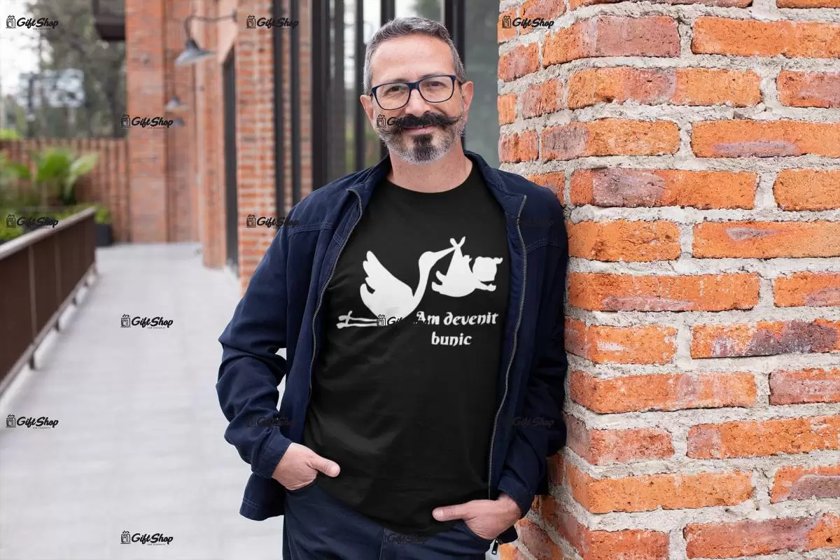 Am devenit bunic, tricou cu mesaj