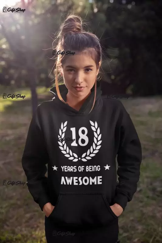 18 Years Of Being Awesome - Tricou Personalizat F - SE POATE SCHIMBA ANUL