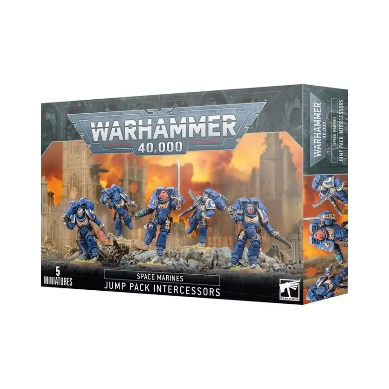 Assault intercessors with jump packs, warhammer 40000, games workshop, model 48-13