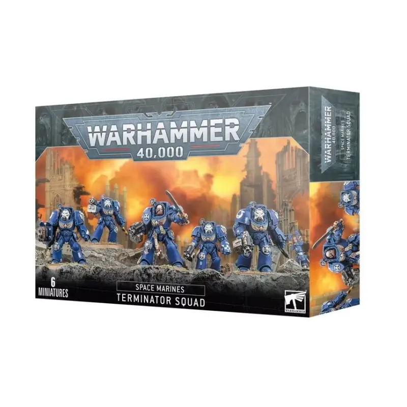Space marines: terminator squad, warhammer 40000, games workshop, model 48-90