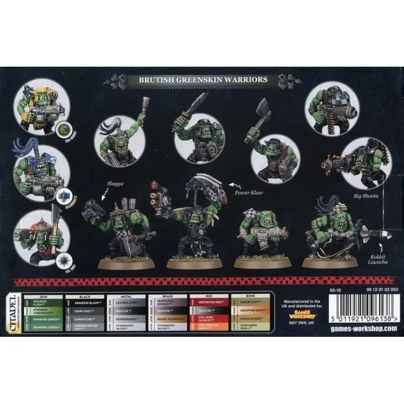 Orks: boyz, warhammer 40000, games workshop, model 50-10