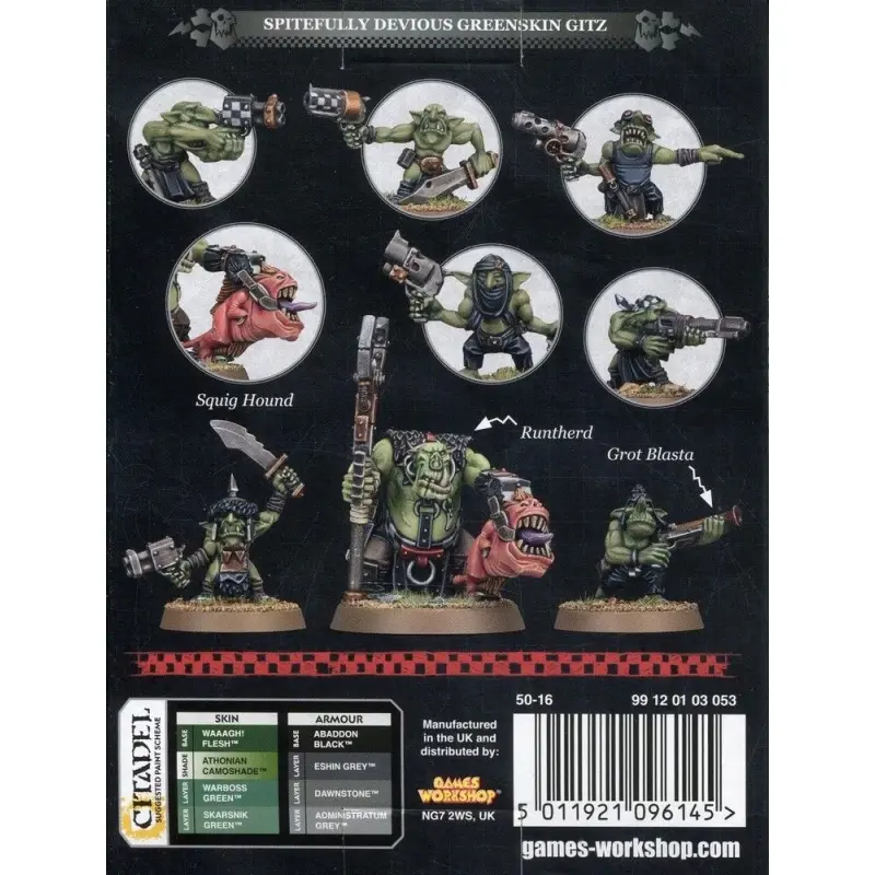 Orks: runtherd and gretchin, warhammer 40000, games workshop, model 50-16