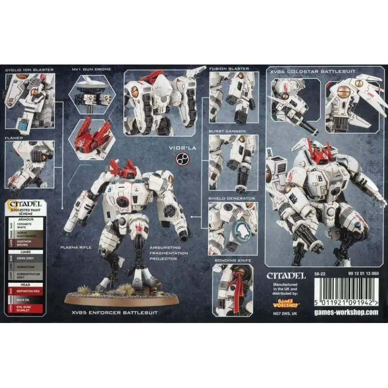 T'au empire: commander, warhammer 40000, games workshop, model 56-22