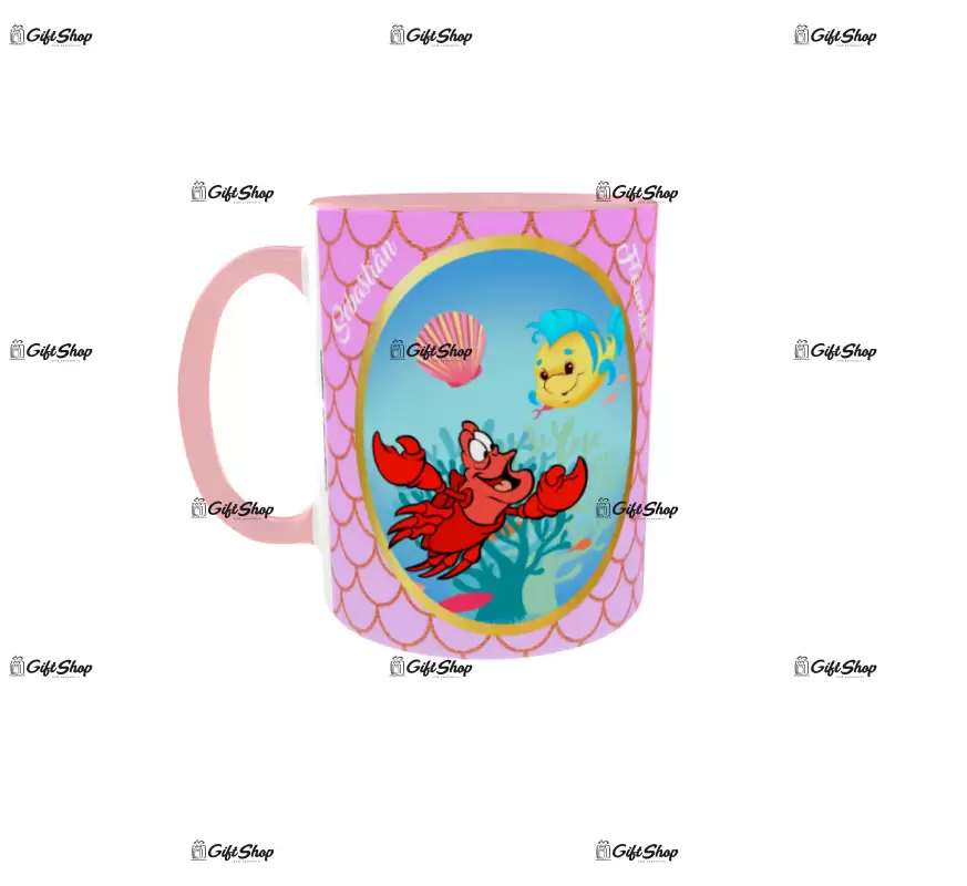 Little mermaid, cana ceramica, 330ml, model 2