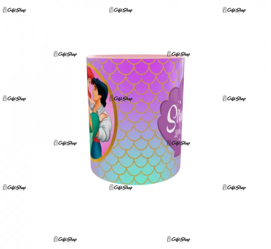 Little mermaid, cana ceramica, 330ml, model 3