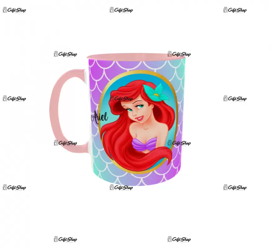 Little mermaid ariel, cana ceramica, 330ml