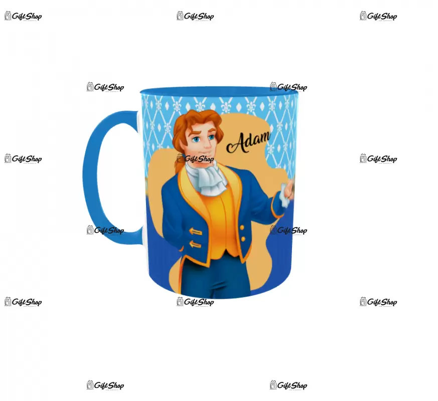 Beauty and the beast, cana din ceramica, 330ml, model 4