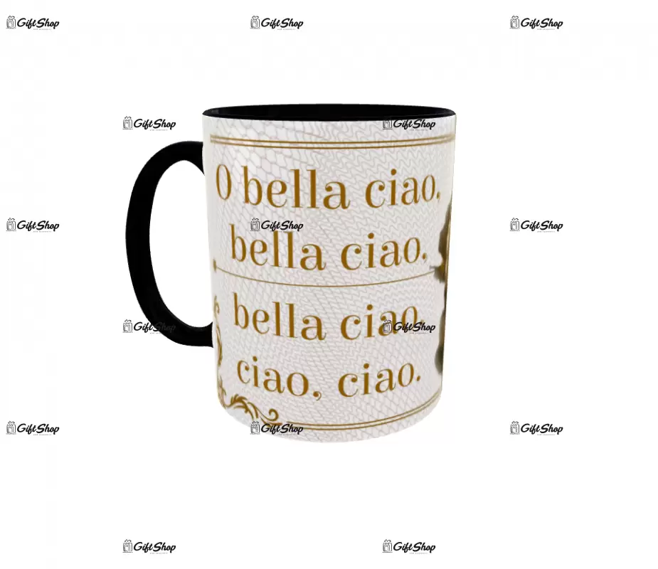 La casa de papel, cana din ceramica, 330ml, model 1