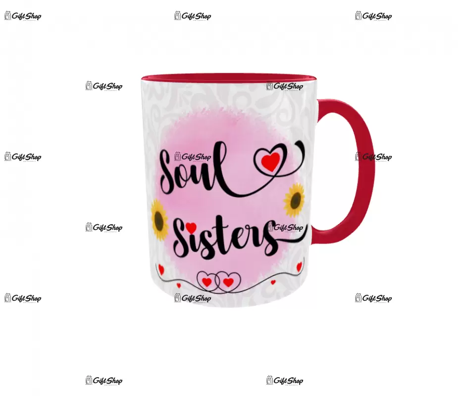 Soul sisters, cana din ceramica, 330ml, model 1