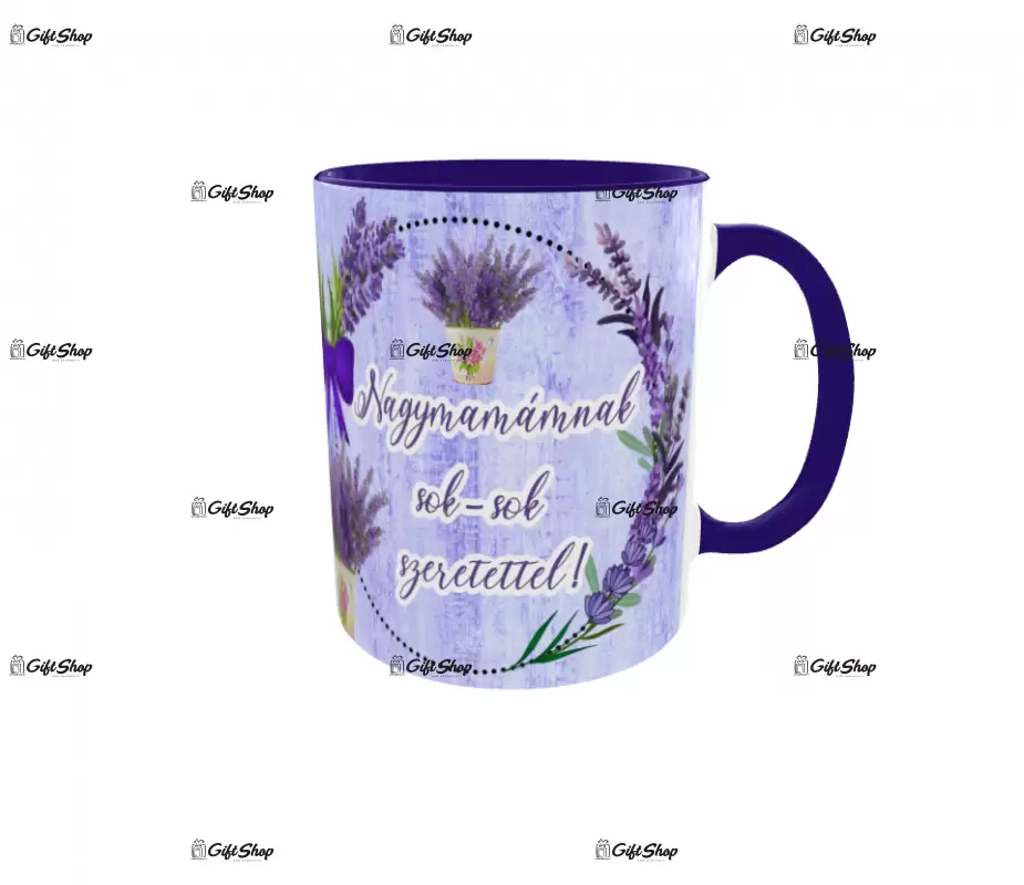 Nagymamamnak sok sok szeretettel, cana din ceramica, 330ml, model 1