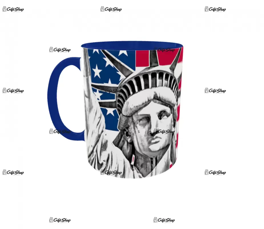 America, cana din ceramica, 330ml, model 1