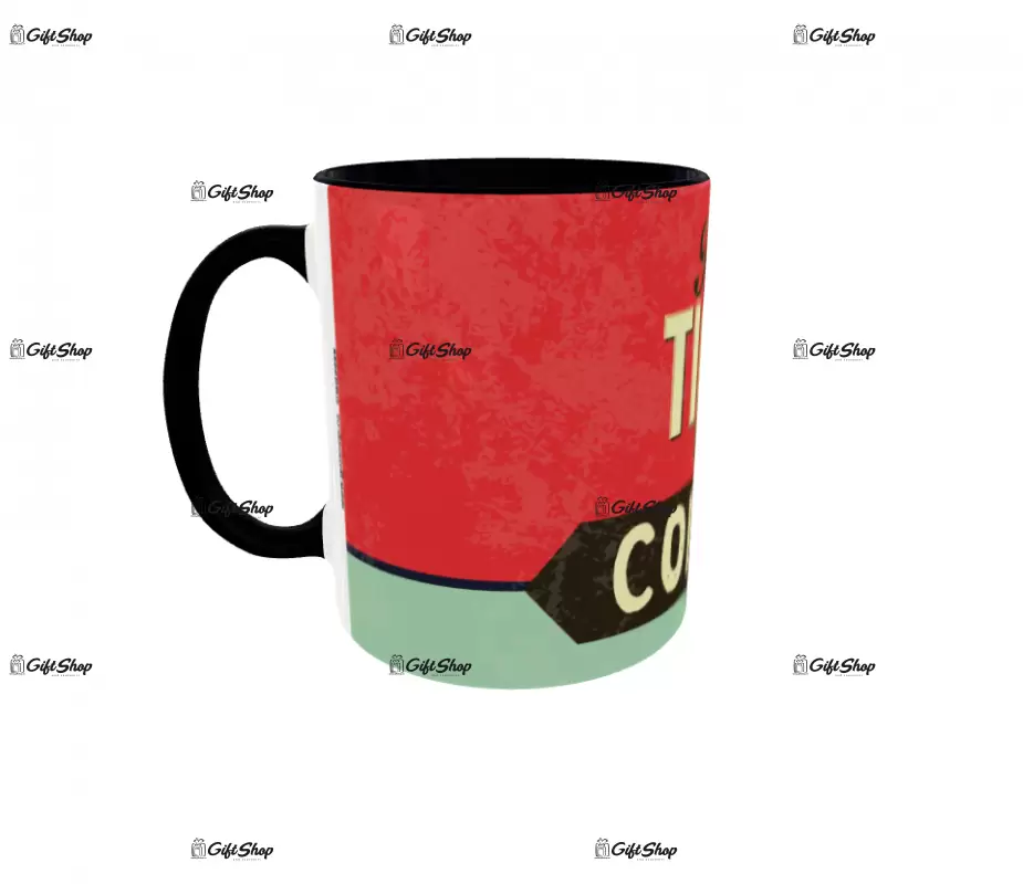 The time is coffee, cana din ceramica, 330ml, model 1