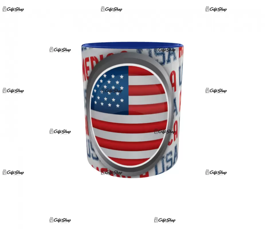 America usa, cana din ceramica, 330ml, model 1